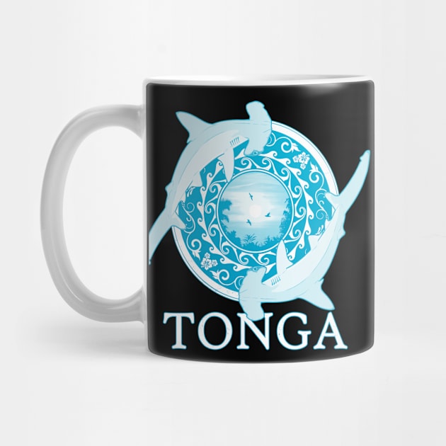 Hammerhead Sharks Tonga Pride by NicGrayTees